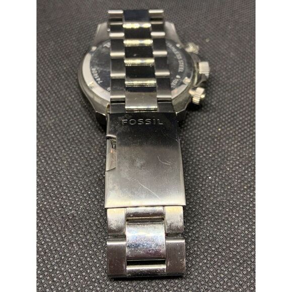 Fossil CH2869 Men's Watch Chronograph Black Dial Smoke Ion Plated Analog O860 - Picture 7 of 8